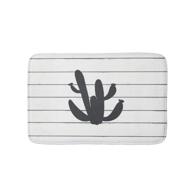 Alfombrilla De Baño Cactus Plant Desert Art Bath Mat (Anverso)