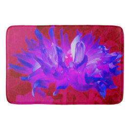 Alfombrilla De Baño Cactus Violeta Azul y Rosa Caliente Dahlia