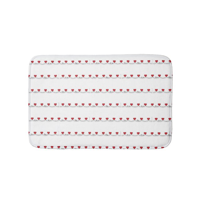 ALFOMBRILLA DE BAÑO ***CADENA DE CORAZONES*** (Anverso)