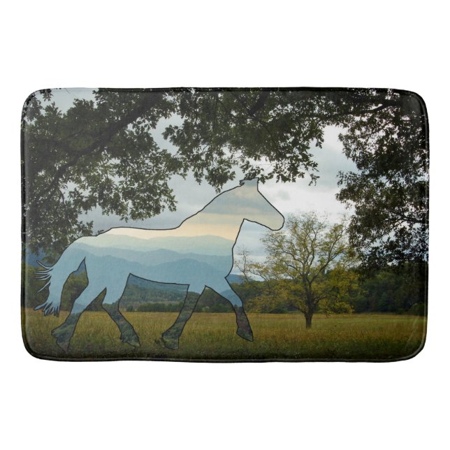 Alfombrilla De Baño Cades Cades Blue Ridge Horse (Anverso)