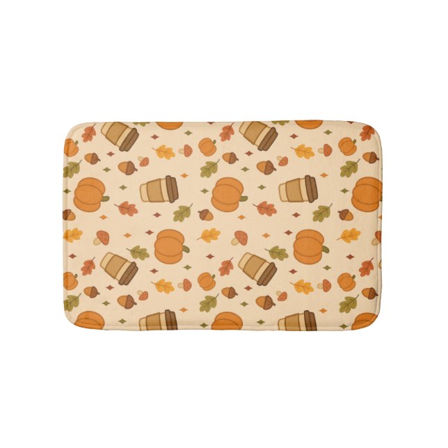 Alfombrilla De Baño Café de Otoño (Anverso)