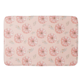 Alfombrilla De Baño Caída de calabaza de color de agua Naranja suave