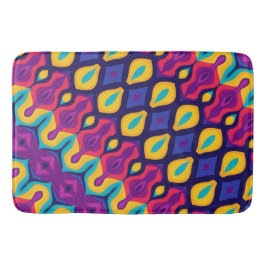 Alfombrilla De Baño Caída de las mareas pop del retro