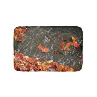 Alfombrilla De Baño Caídas en cataratas en fotografía de otoño