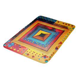 Alfombrilla De Baño Caja de juegos geométrica: Colores primarios Pop A