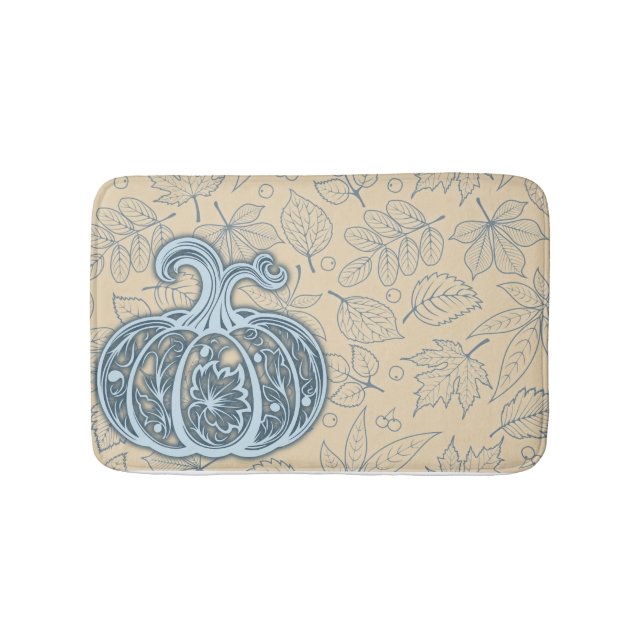 Alfombrilla De Baño Calabaza de cosecha suave - Mata de baño de trigo  (Anverso)