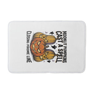 Alfombrilla De Baño Calabaza de Halloween Cita Jack O Linterna Eng ilu