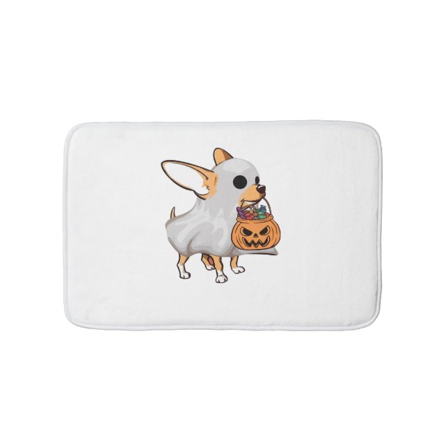 Alfombrilla De Baño Calabaza fantasma de Chihuahua (Anverso)