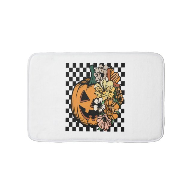 Alfombrilla De Baño Calabaza floral (Anverso)