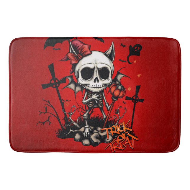 Alfombrilla De Baño Calabaza Mágica y Diversión Humana. (Anverso)