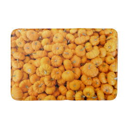 Alfombrilla De Baño Calabazas de cosecha de Naranja pequeño
