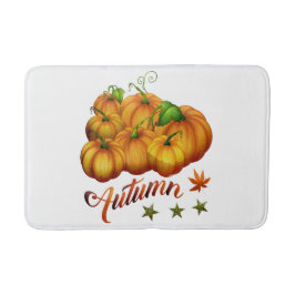 Alfombrilla De Baño Calabazas de otoño