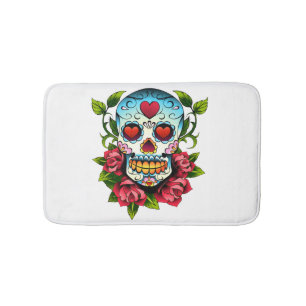 Alfombrilla De Baño Calavera de azúcar