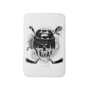 Alfombrilla De Baño Calavera de Hockey