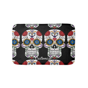 Alfombrilla De Baño Calaveras negras Duo Thunder_Cove