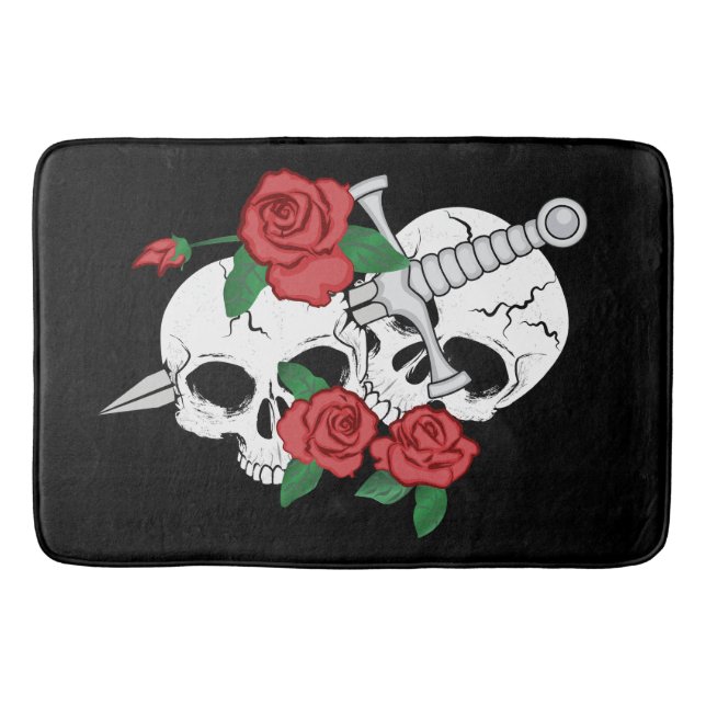 Alfombrilla De Baño Calaveras, Rosas tuvieron a Dagger (Anverso)
