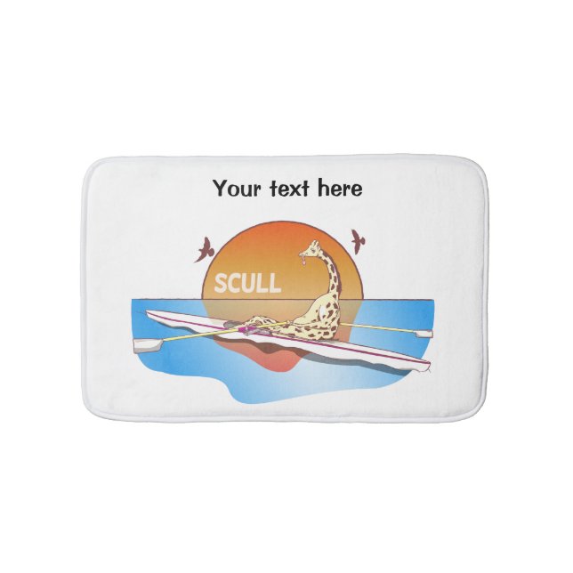 Alfombrilla De Baño Calaveras únicas divertidas a remo (Anverso)