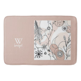 Alfombrilla De Baño Cálido arte mínimo de Boho para casas