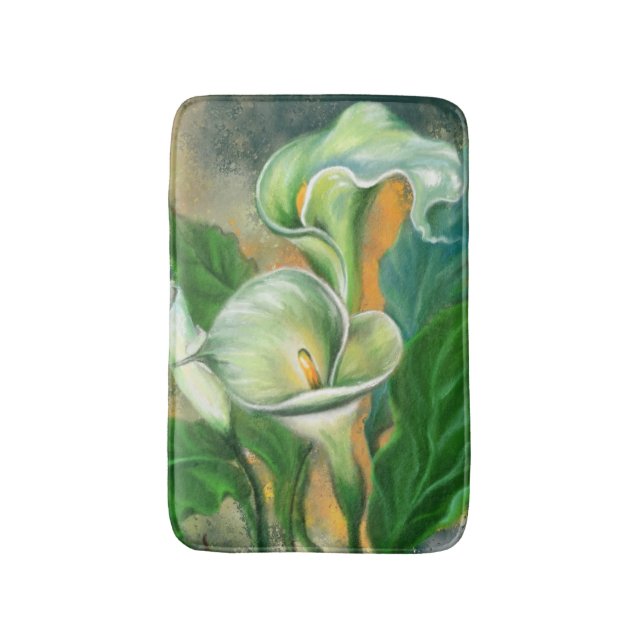 Alfombrilla De Baño Calla Lily Flowers Bath Mat (Frente vertical)