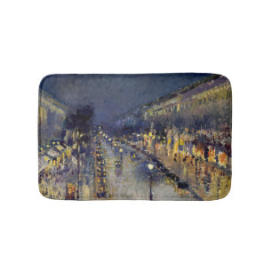 Alfombrilla De Baño Camille Pissarro - Boulevard Montmartre de noche