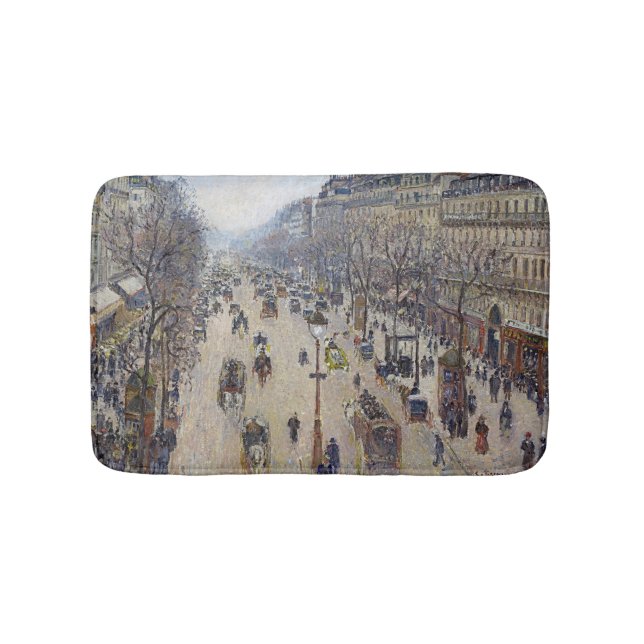Alfombrilla De Baño Camille Pissarro - Boulevard Montmartre, mañana (Anverso)