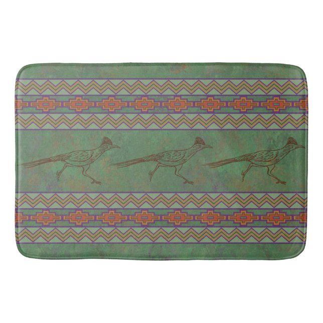 Alfombrilla De Baño Caminero del Suroeste Sagebrush Green Bath Mat (Anverso)