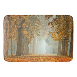 Alfombrilla De Baño Camino de árbol de castañas en cortina de ducha de