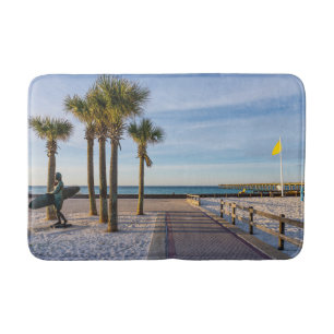Alfombrilla De Baño Camino De Pavimento A La Playa De Pensacola