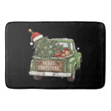 Camión de Navidad Vintage Feliz Navidad Hombres Mu