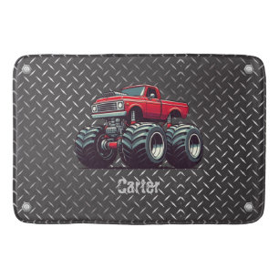 Alfombrilla De Baño Camión monstruo rojo
