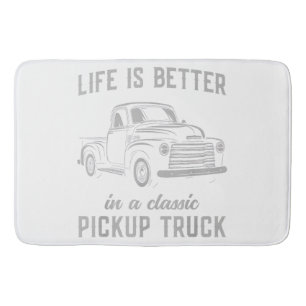 Alfombrilla De Baño Camioneta Clásica Tipo Hombre Vintage