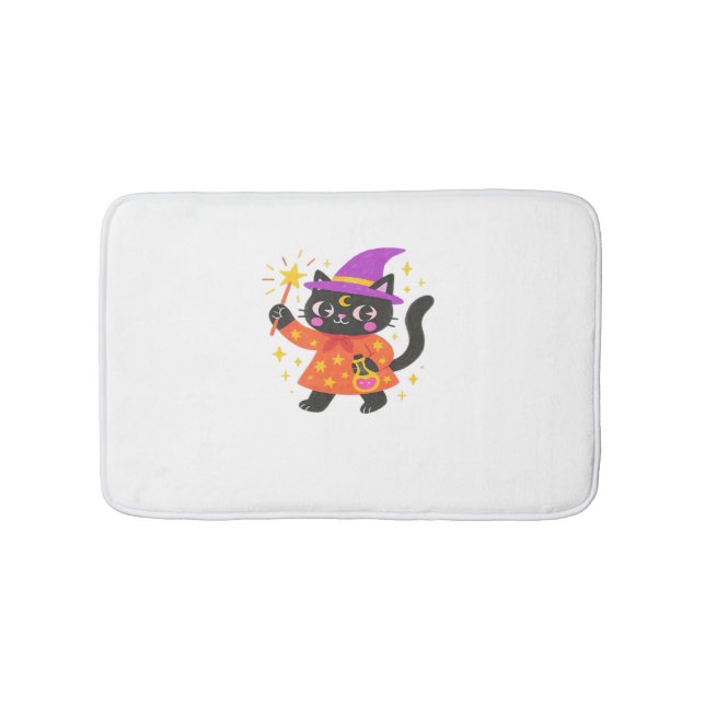 Alfombrilla De Baño Camiseta Celestial Kitty Witch Classic (Anverso)