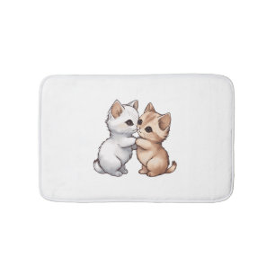 Alfombrilla De Baño Camiseta Clásica Cute Munchkin Cat