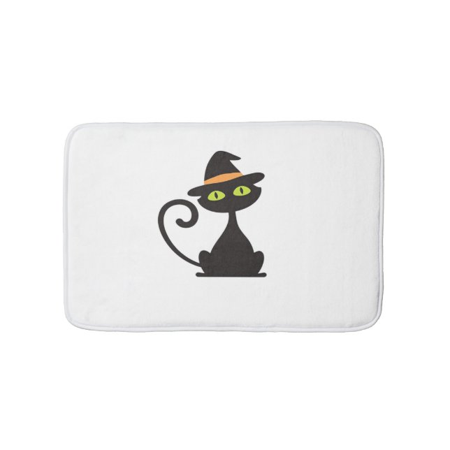 Alfombrilla De Baño camiseta clásica de bruja kitty (Anverso)