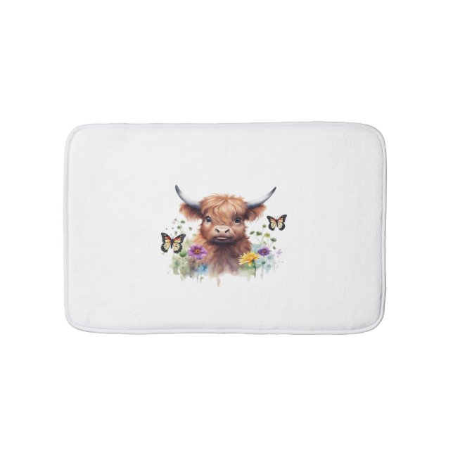 Alfombrilla De Baño Camiseta Clásica de Cow para bebés en Highland (Anverso)