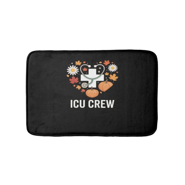 Alfombrilla De Baño camiseta clásica de la tripulación del icu (Anverso)