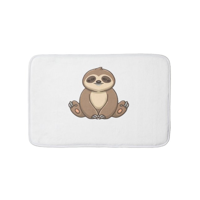 Alfombrilla De Baño Camiseta Clásica Sloth (Anverso)