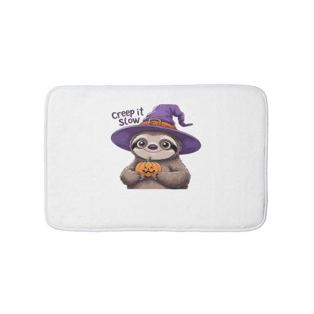 Alfombrilla De Baño Camiseta de Halloween con espuma suave - Lenta P (Anverso)