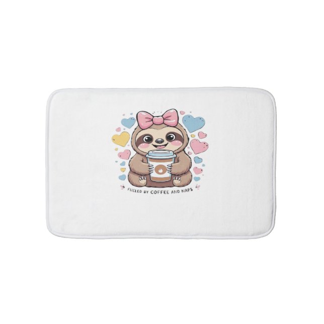 Alfombrilla De Baño Camiseta de Lover con café espumoso - Divertido av (Anverso)