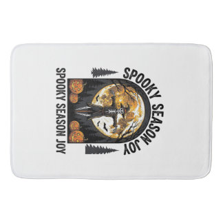 Alfombrilla De Baño Camiseta Vintage de Halloween con Arte de Espantap
