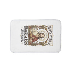 Alfombrilla De Baño Camiseta Vintage Estética Tarjeta de Receta de Lib
