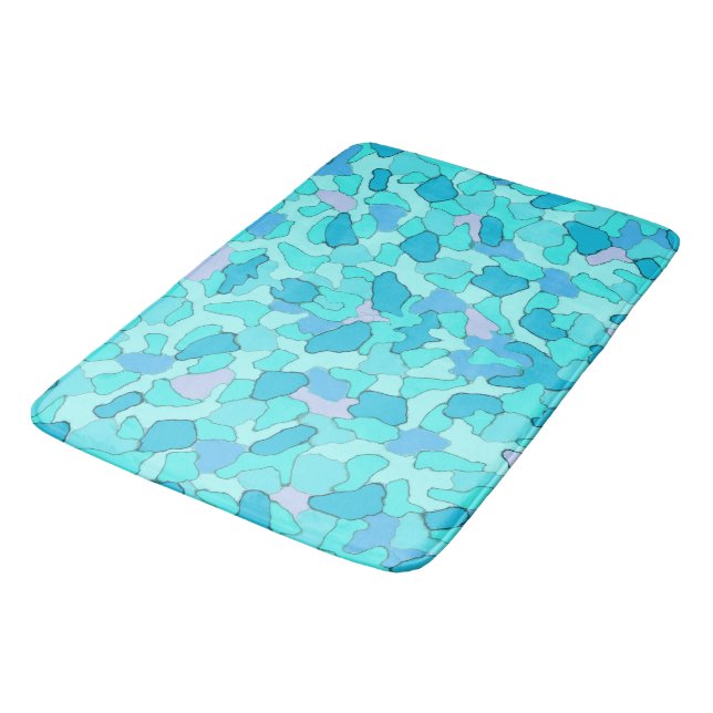 Alfombrilla De Baño Camo Aqua (Angular)