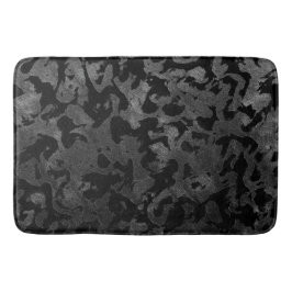 Alfombrilla De Baño Camo moderno - Negro y gris oscuro - camuflaje
