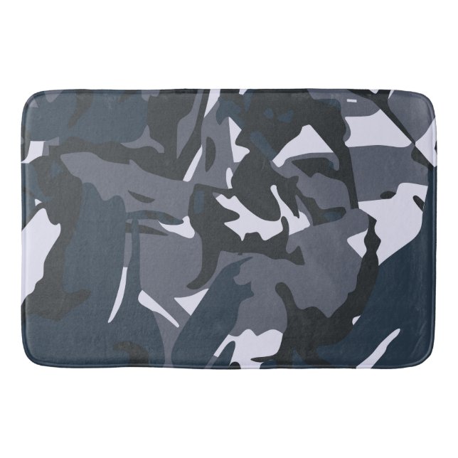 Alfombrilla De Baño Camou azul (Anverso)