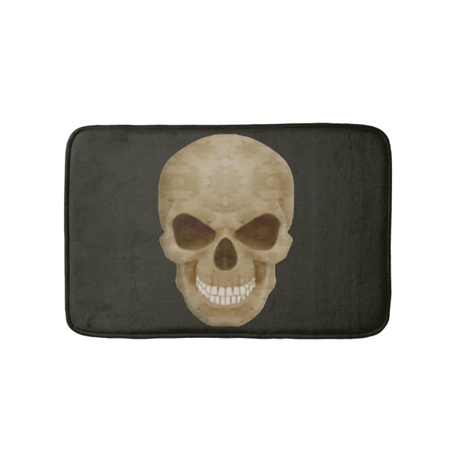 Alfombrilla De Baño Camouflage Skull Bath Mat (Anverso)
