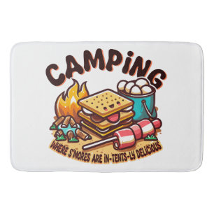 Alfombrilla De Baño campamento de smores