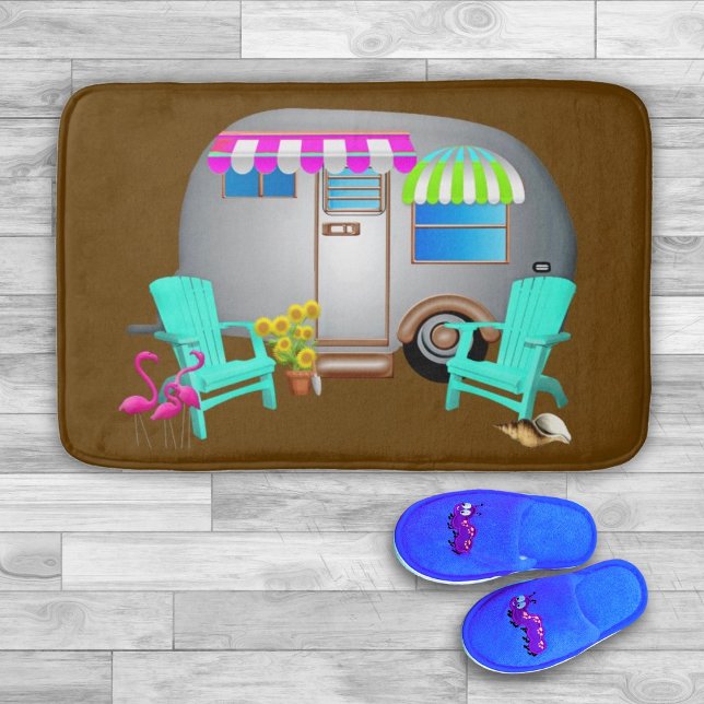 Alfombrilla De Baño Camping Silver Tropical Temático (Subido por el creador)