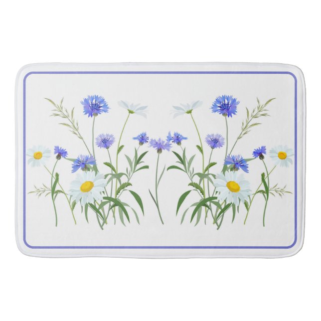 Alfombrilla De Baño Campo de Daisies (Anverso)