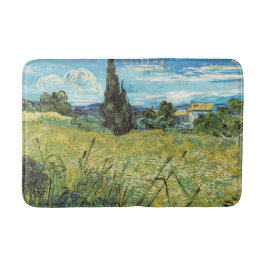 Alfombrilla De Baño Campo de Trigo Verde Vincent van Gogh
