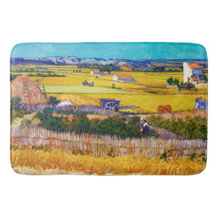 Alfombrilla De Baño Campo otoñal, Van Gogh